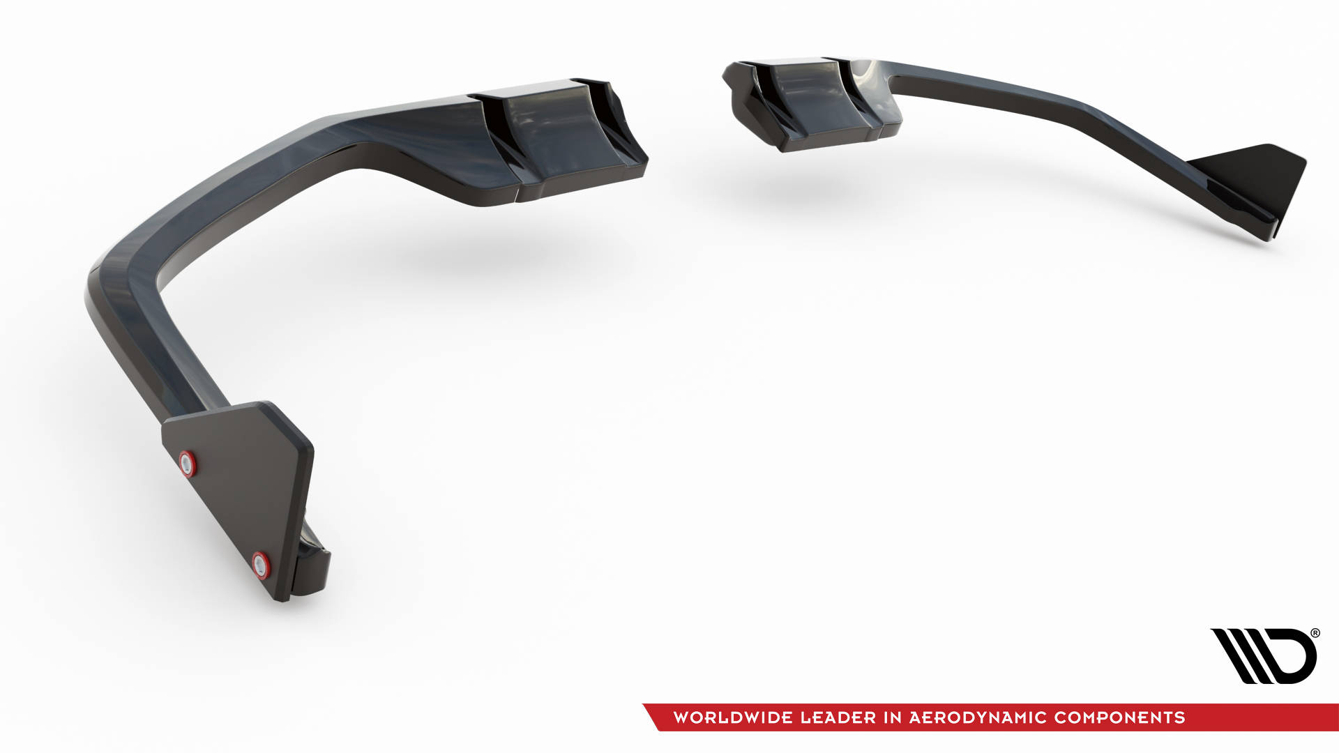 Maxton Design Задний сплиттер V.1 (с вертикальными планками) + закрылки для Honda Civic Sport Mk 10 Facelift — изображение 6