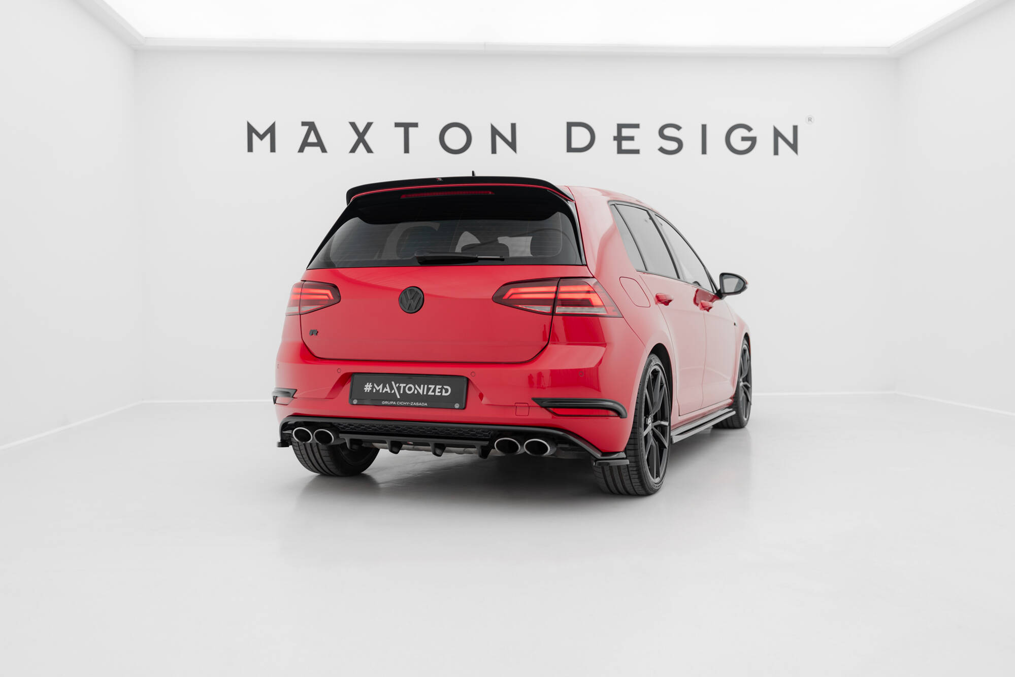 Maxton Design Задний сплиттер Volkswagen Golf R Hatchback Mk7 Facelift — изображение 2