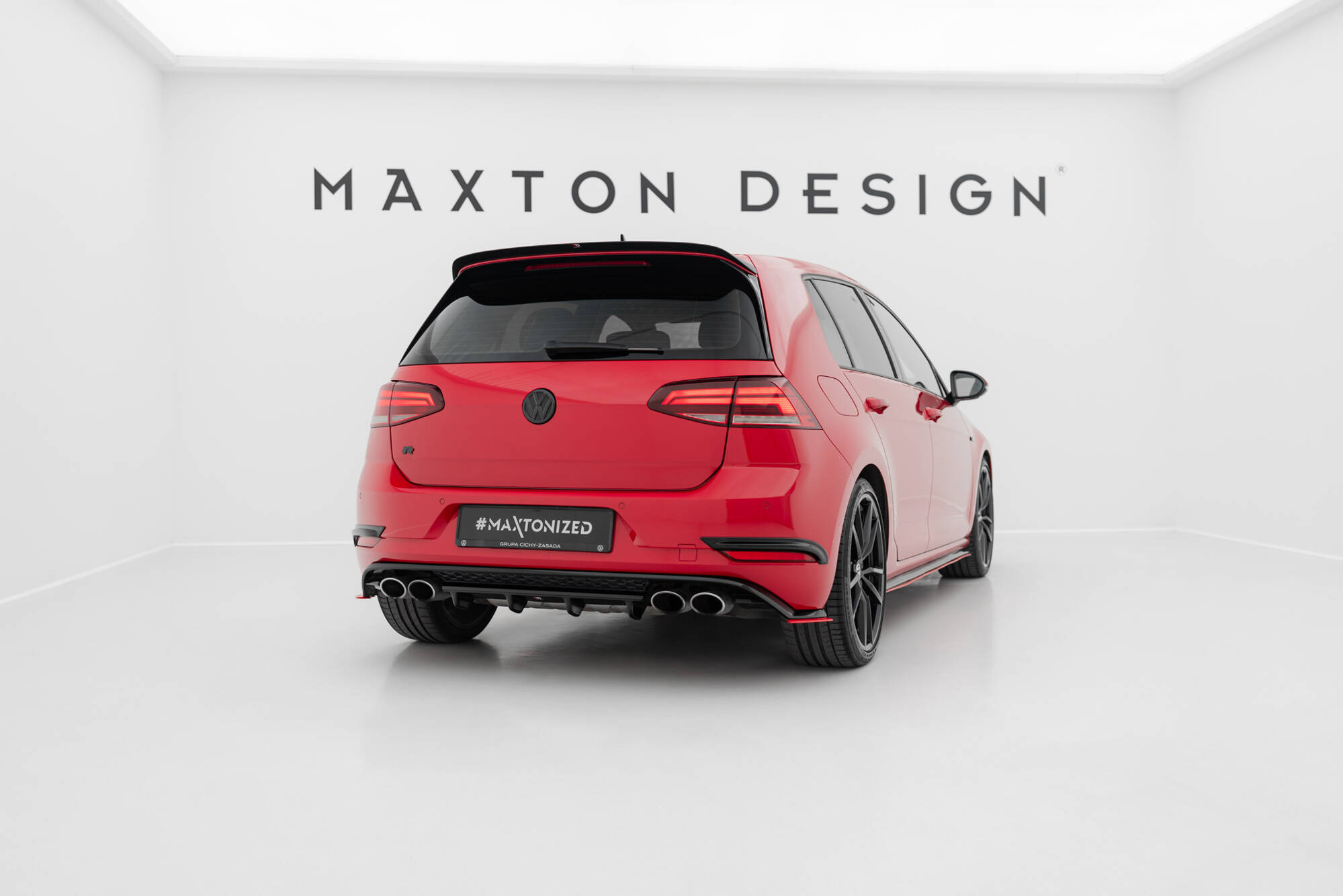 Maxton Design Задний сплиттер Volkswagen Golf R Hatchback Mk7 Facelift — изображение 5