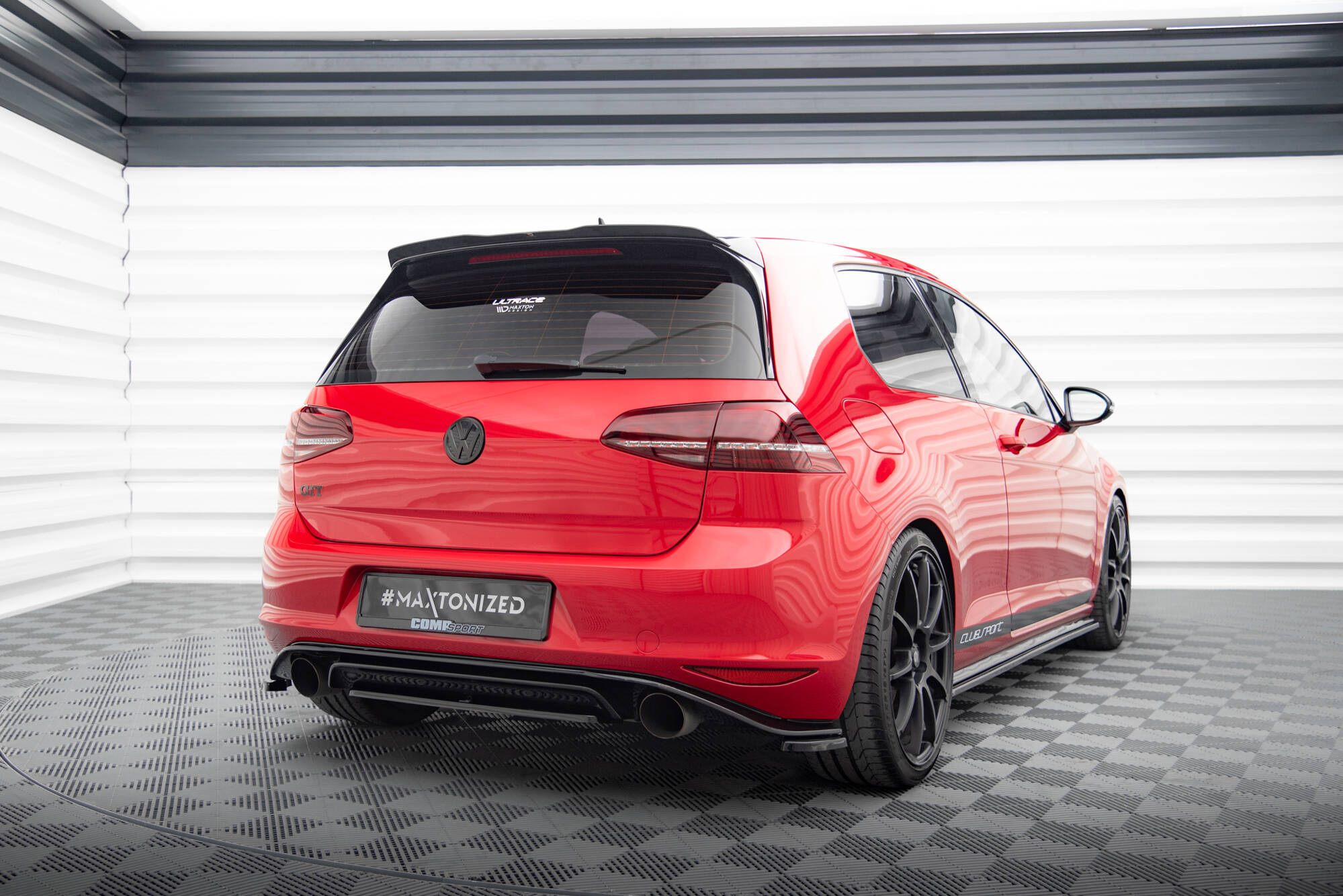 Maxton Design Задний сплиттер VW GOLF Mk7 GTI CLUBSPORT