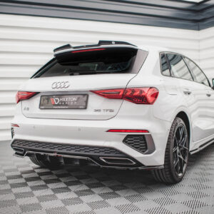 Maxton Design Задний сплиттер (с вертикальными планками) Audi A3 S-Line Sportback 8Y