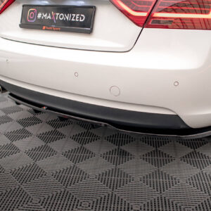 Maxton Design Задний сплиттер (с вертикальными планками) Audi A5 Coupe 8T Facelift