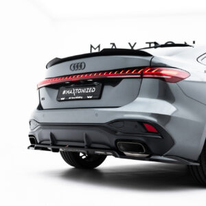 Maxton Design Задний сплиттер (с вертикальными планками) Audi A5 S-Line Sedan / Avant B10