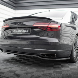 Maxton Design Задний сплиттер (с вертикальными планками) Audi A8 D4 Facelift