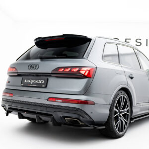 Maxton Design Задний сплиттер (с вертикальными планками) Audi Q7 S-Line Mk2 Facelift 2