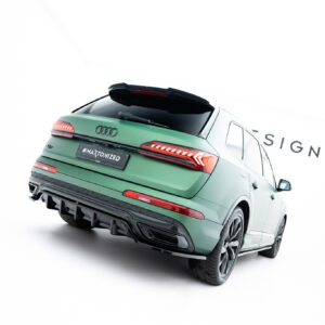 Maxton Design Задний сплиттер (с вертикальными планками) Audi Q7 S-Line Mk2 Facelift