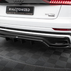 Maxton Design Задний сплиттер (с вертикальными планками) Audi Q8 S-Line Mk1