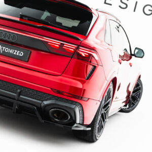Maxton Design Задний сплиттер (с вертикальными планками) Audi RSQ8 Mk1 Facelift