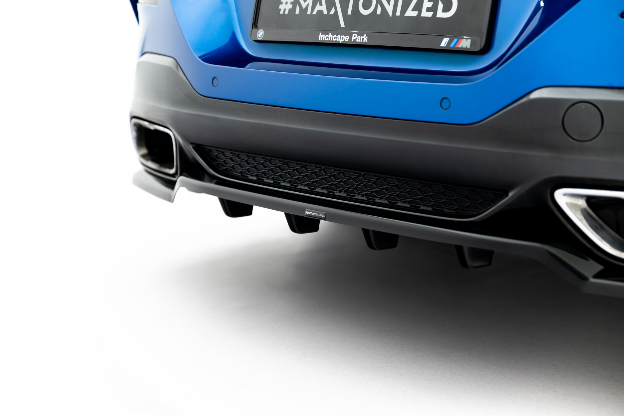 Maxton Design Задний сплиттер (с вертикальными планками) BMW 8 Coupe M-Pack G15 — изображение 3