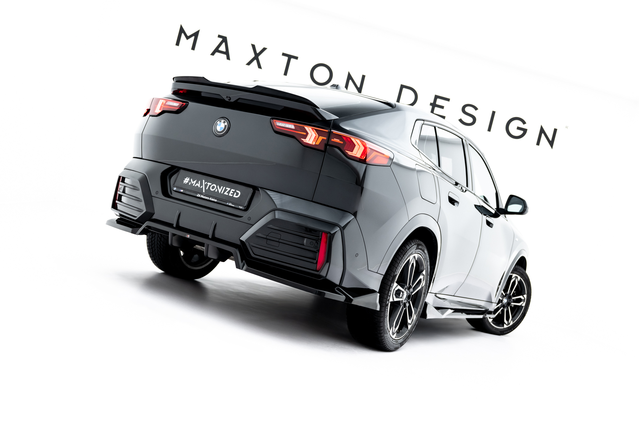 Maxton Design Задний сплиттер (с вертикальными планками) BMW X2 M-Pack / iX2 U10