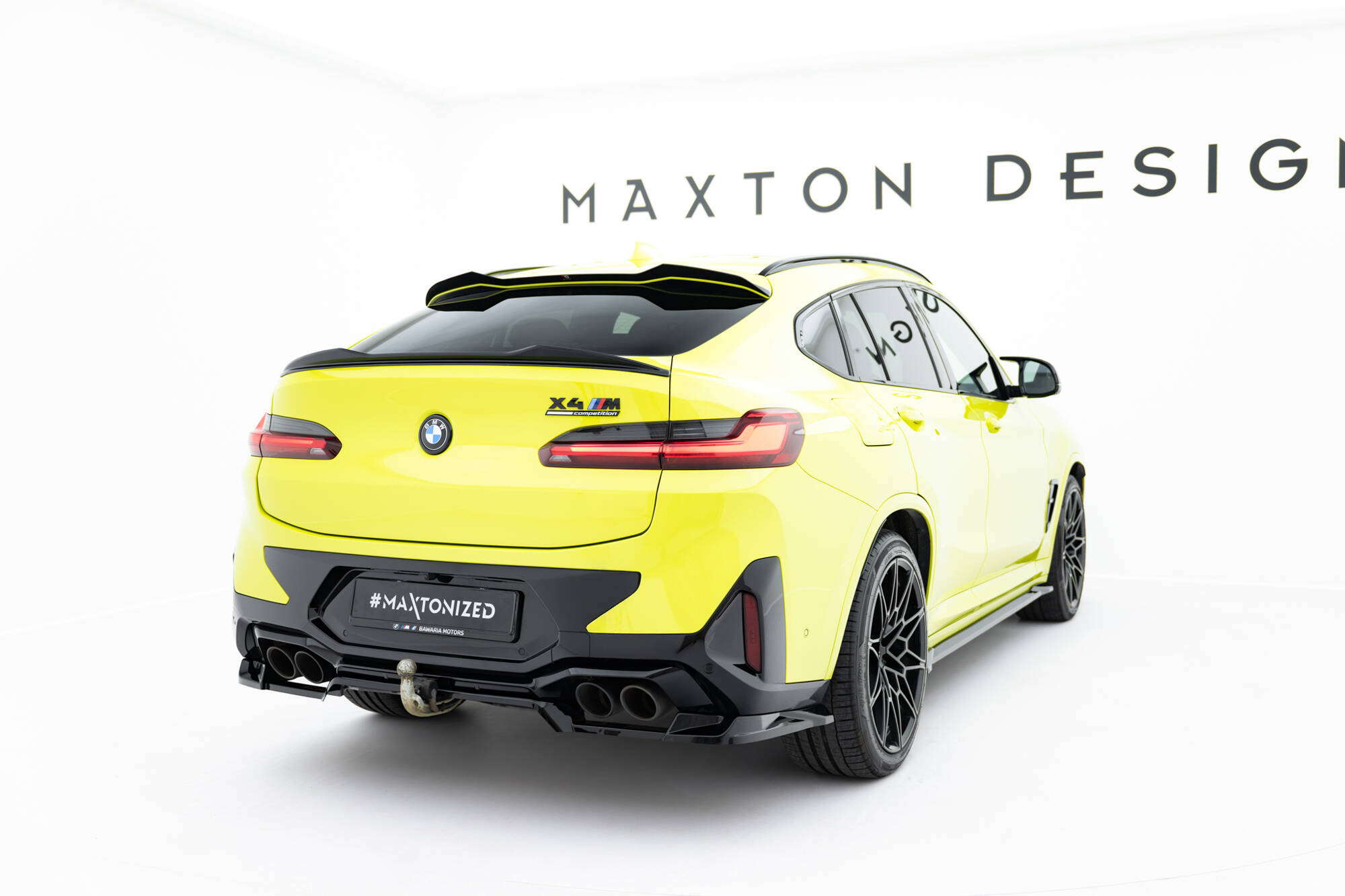 Maxton Design Задний сплиттер (с вертикальными планками) BMW X4M F98 Facelift — изображение 4