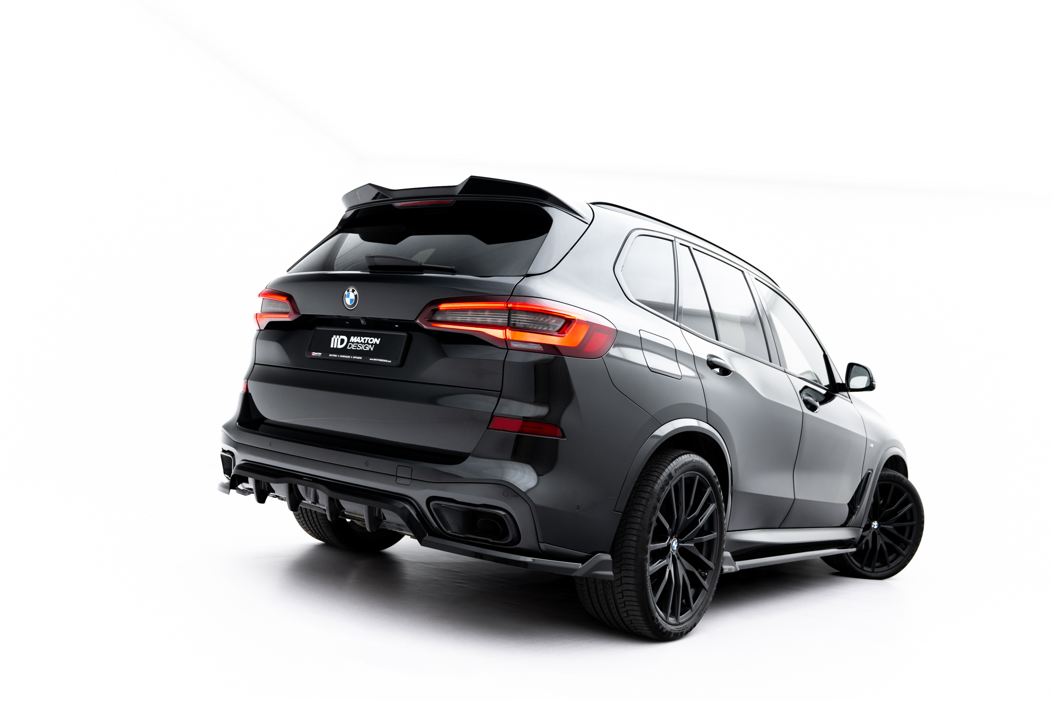 Maxton Design Задний сплиттер (с вертикальными планками) BMW X5 M-Pack G05