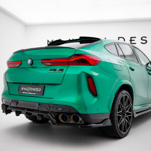 Maxton Design Задний сплиттер (с вертикальными планками) BMW X6 M F96 Facelift