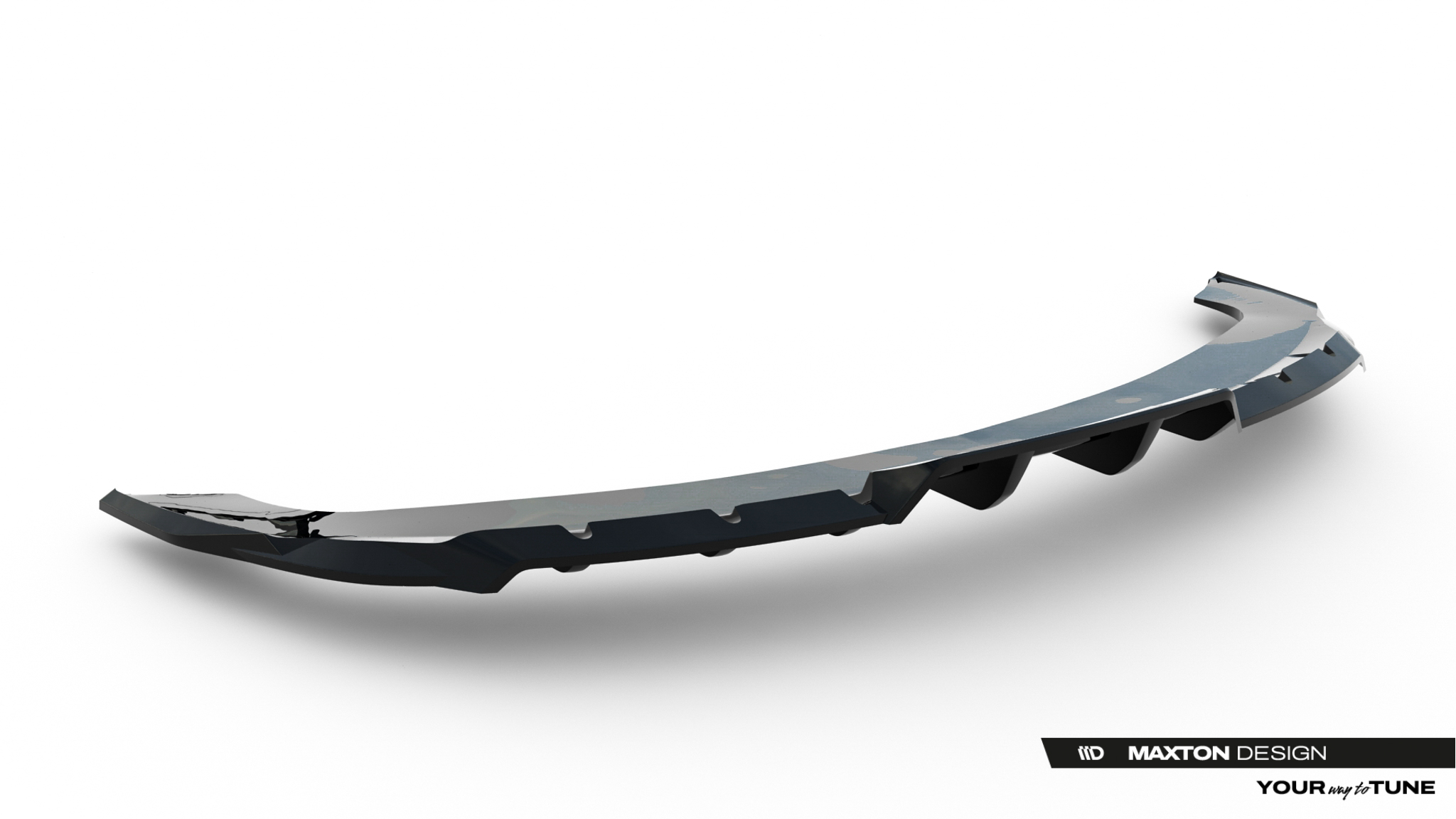 Maxton Design Задний сплиттер (с вертикальными планками) BYD Seal Mk1 — изображение 5