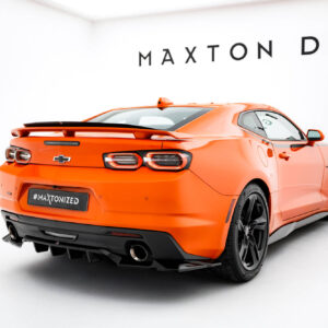 Maxton Design Задний сплиттер (с вертикальными планками) Chevrolet Camaro SS Mk6 Facelift
