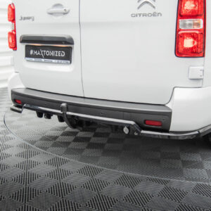 Maxton Design Задний сплиттер (с вертикальными планками) Citroen Jumpy L3 Mk3