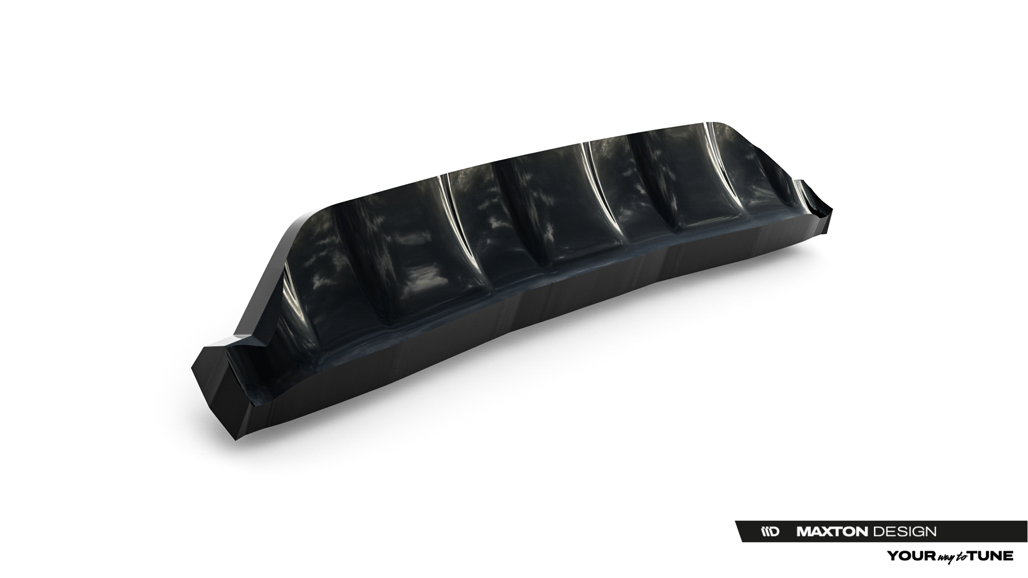 Maxton Design Задний сплиттер (с вертикальными планками) Ford Kuga ST-Line Mk2 Facelift — изображение 10