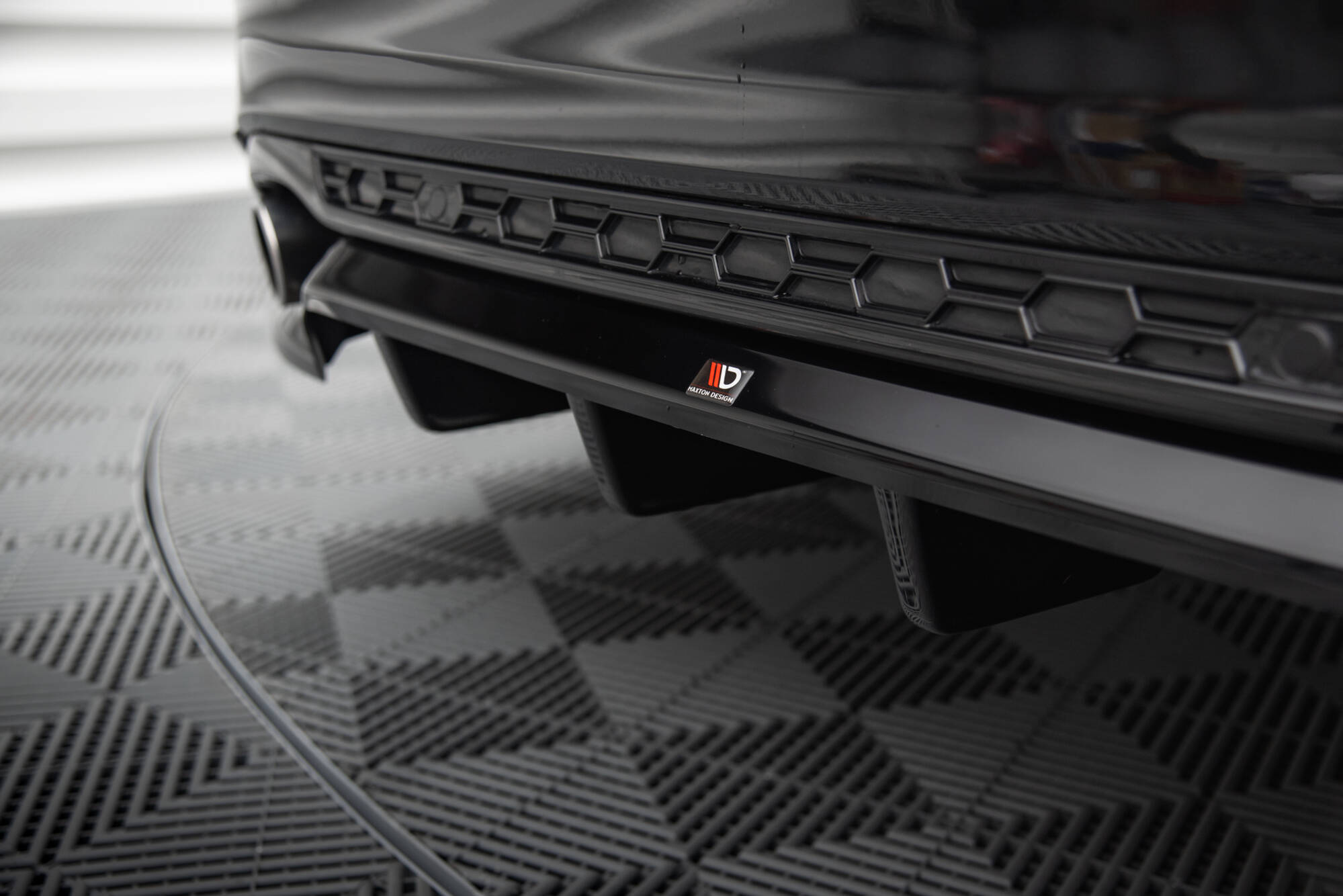 Maxton Design Задний сплиттер (с вертикальными планками) Ford Mondeo ST-Line Estate Mk4 Facelift — изображение 2