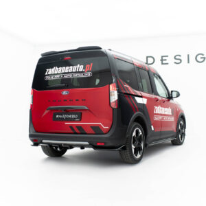Maxton Design Задний сплиттер (с вертикальными планками) Ford Tourneo Courier Mk2