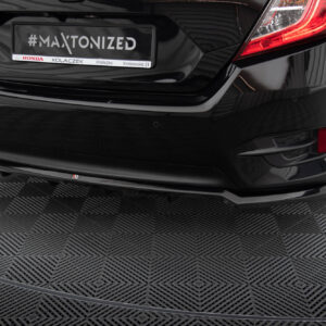 Maxton Design Задний сплиттер (с вертикальными планками) Honda Civic Mk10
