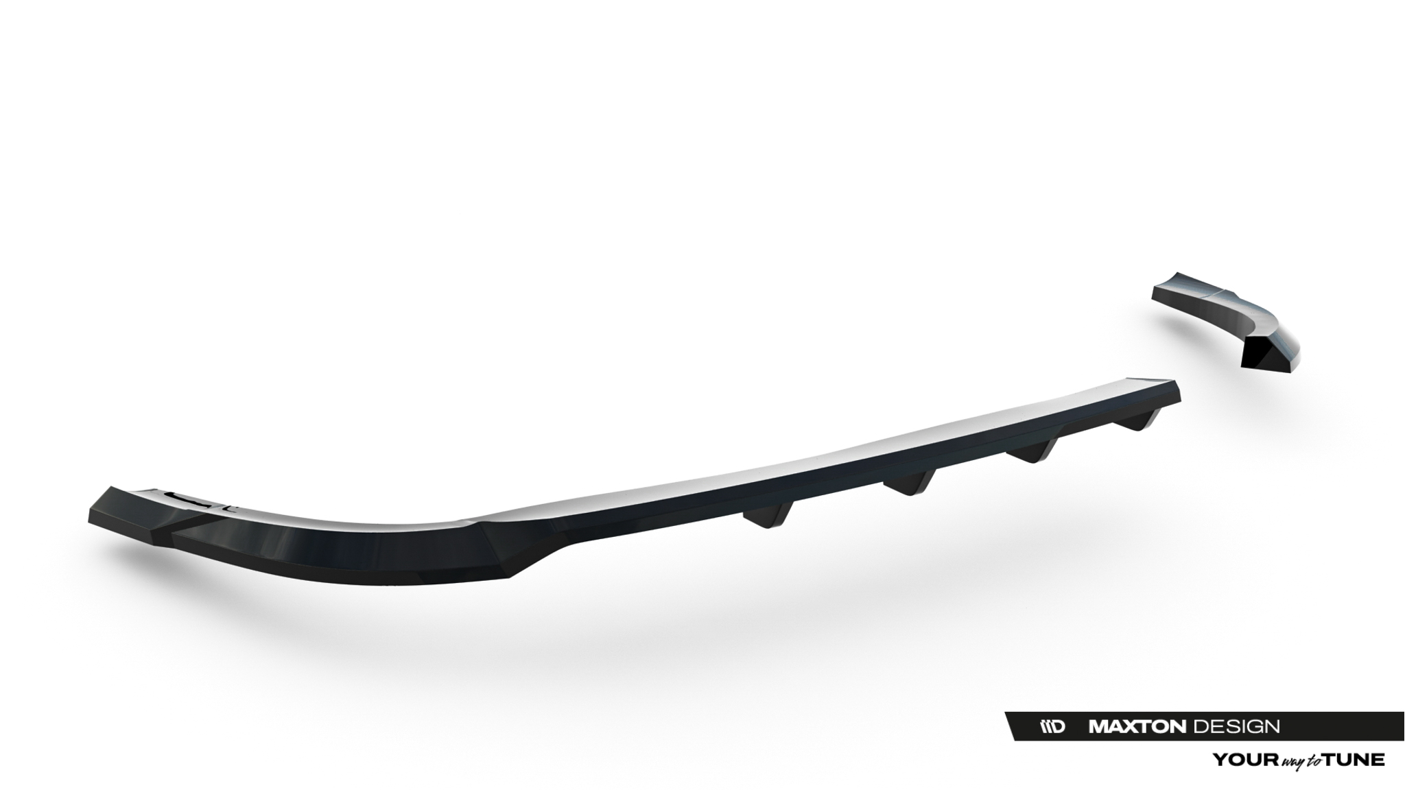Maxton Design Задний сплиттер (с вертикальными планками) Hyundai Tucson Mk4 Facelift — изображение 6