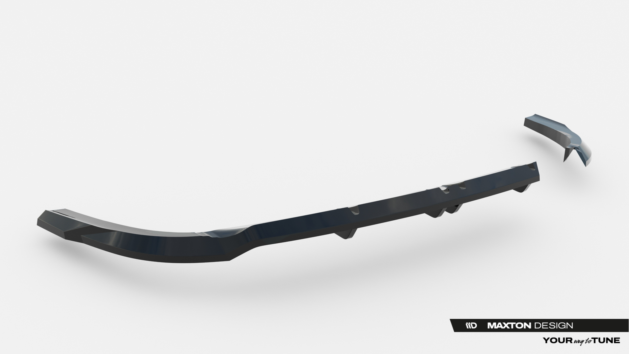 Maxton Design Задний сплиттер (с вертикальными планками) Hyundai Tucson N-Line Mk4 Facelift — изображение 5