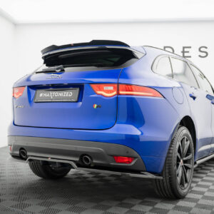 Maxton Design Задний сплиттер (с вертикальными планками) Jaguar F-Pace R-Sport X761