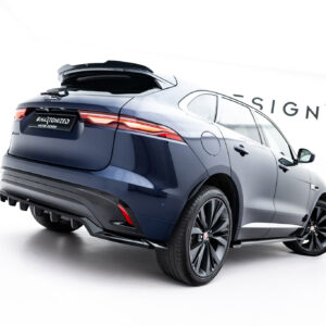 Maxton Design Задний сплиттер (с вертикальными планками) Jaguar F-Pace R-Sport X761 Facelift