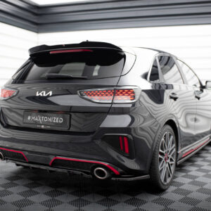 Maxton Design Задний сплиттер (с вертикальными планками) Kia Ceed GT Mk3 Facelift