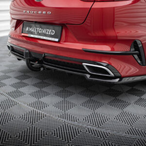 Maxton Design Задний сплиттер (с вертикальными планками) Kia ProCeed GT-Line Mk1