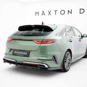 Maxton Design Задний сплиттер (с вертикальными планками) Kia Procee GT-Line Mk1 Facelift