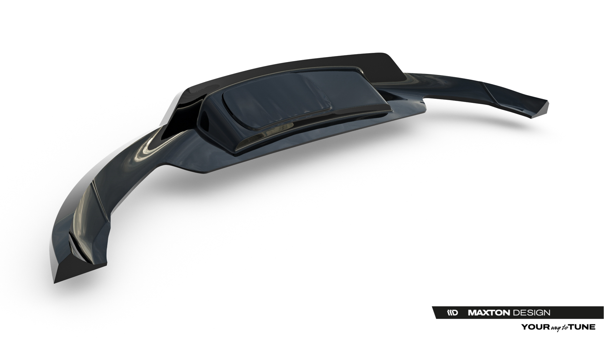 Maxton Design Задний сплиттер (с вертикальными планками) Land Rover Range Rover Evoque Dynamic Mk2 — изображение 8