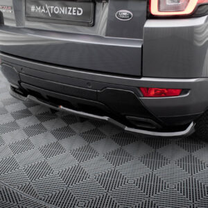 Maxton Design Задний сплиттер (с вертикальными планками) Land Rover Range Rover Evoque HSE Dynamic Mk1 Facelift