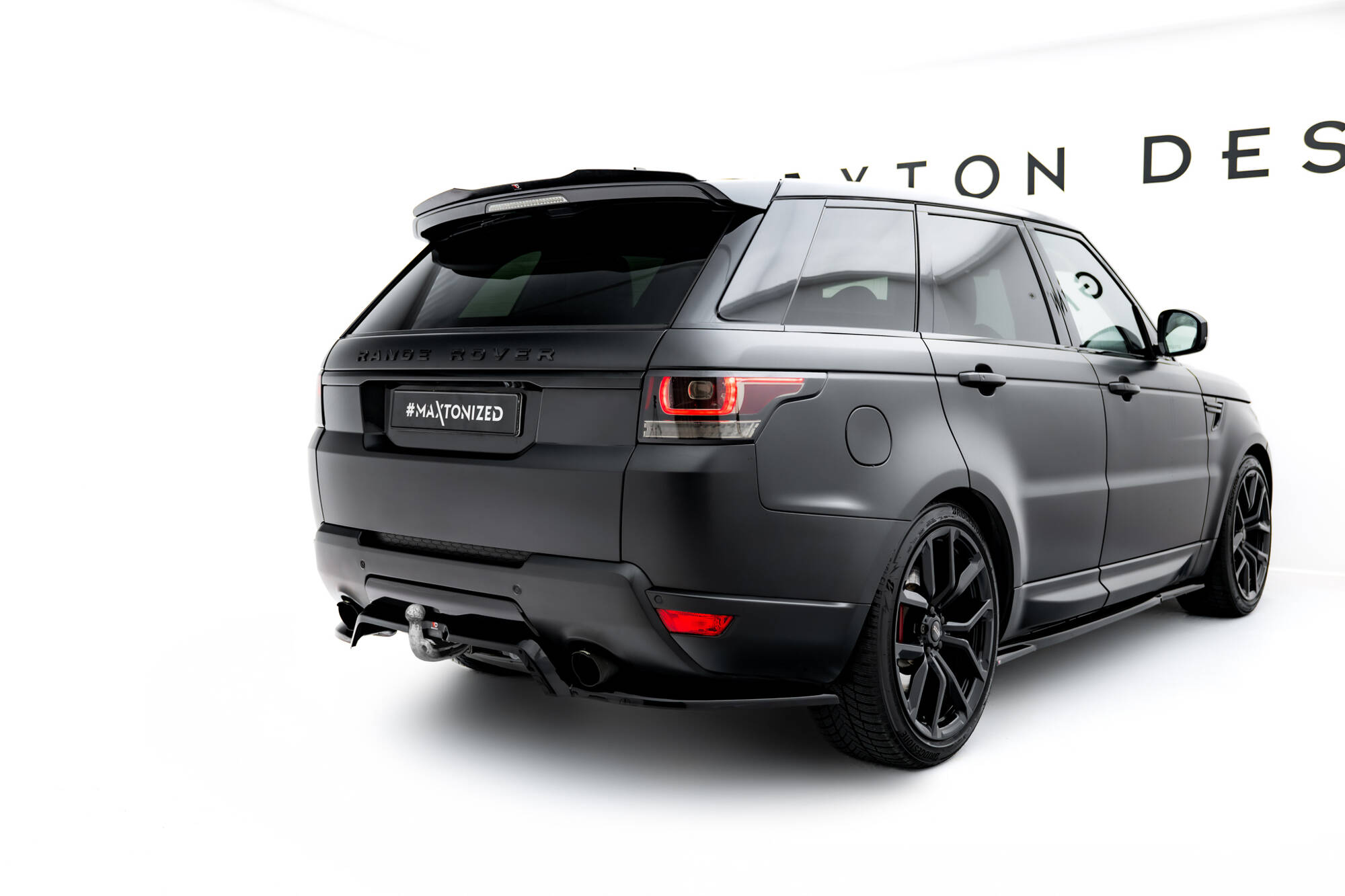 Maxton Design Задний сплиттер (с вертикальными планками) Land Rover Range Rover Sport Mk2 — изображение 3