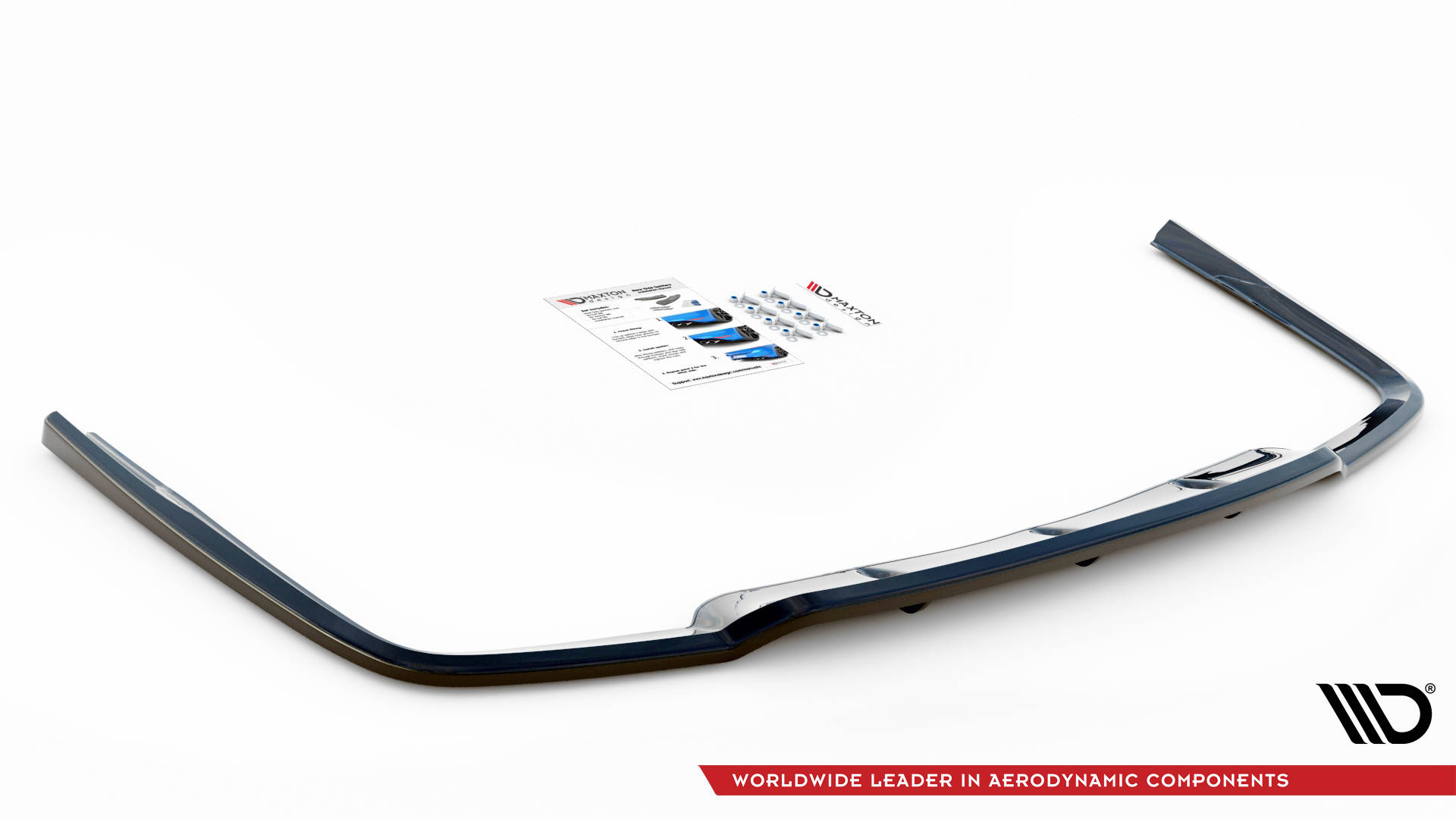 Maxton Design Задний сплиттер (с вертикальными планками) Lexus GS F Sport Hybrid Mk4 (L10) — изображение 4