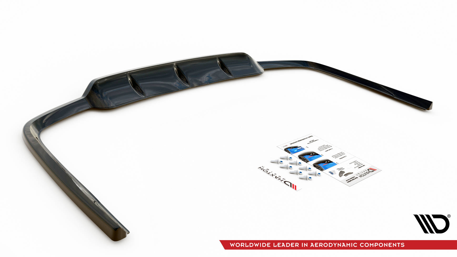 Maxton Design Задний сплиттер (с вертикальными планками) Lexus GS F Sport Hybrid Mk4 (L10) — изображение 5