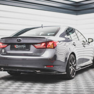 Maxton Design Задний сплиттер (с вертикальными планками) Lexus GS F Sport Hybrid Mk4 (L10)