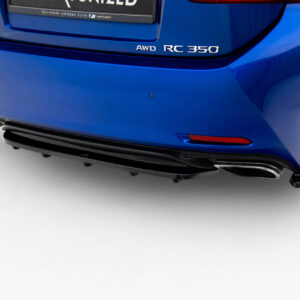 Maxton Design Задний сплиттер (с вертикальными планками) Lexus RC Mk1