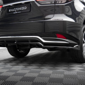 Maxton Design Задний сплиттер (с вертикальными планками) Lexus RX Mk4 Facelift