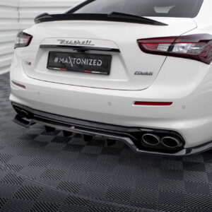 Maxton Design Задний сплиттер (с вертикальными планками) Maserati Ghibli Mk3 Facelift