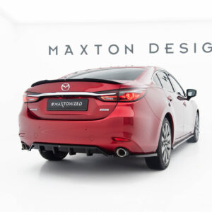 Maxton Design Задний сплиттер (с вертикальными планками) для седана Mazda 6 Mk3 после рестайлинга.