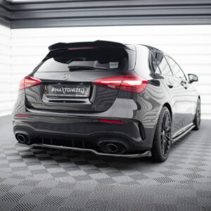 Maxton Design Задний сплиттер (с вертикальными планками) Mercedes-AMG A35 Hatchback W177