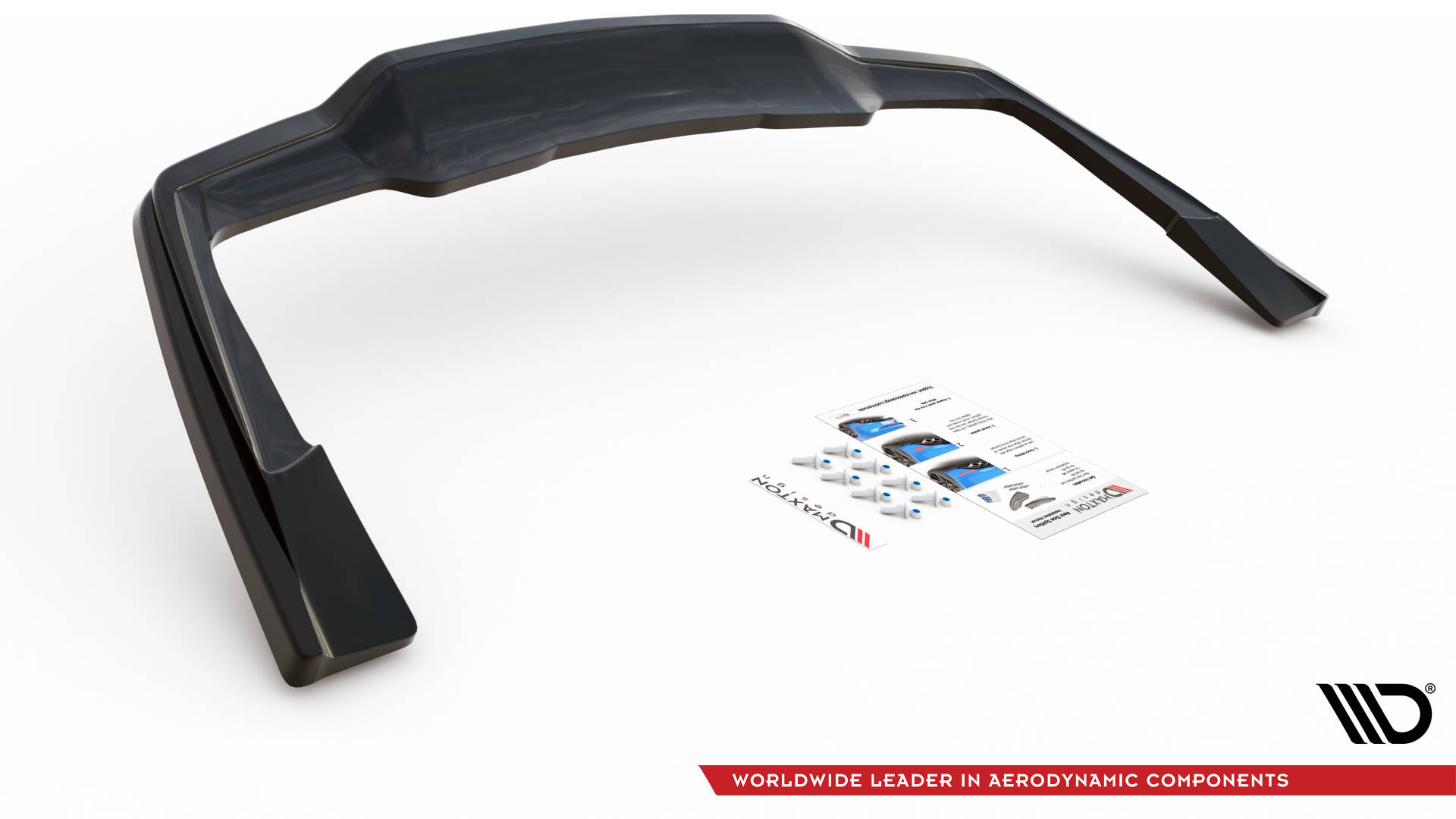 Maxton Design Задний сплиттер (с вертикальными планками) Mercedes-AMG C 63AMG Coupe AMG Aero Pack C205 Facelift — изображение 4