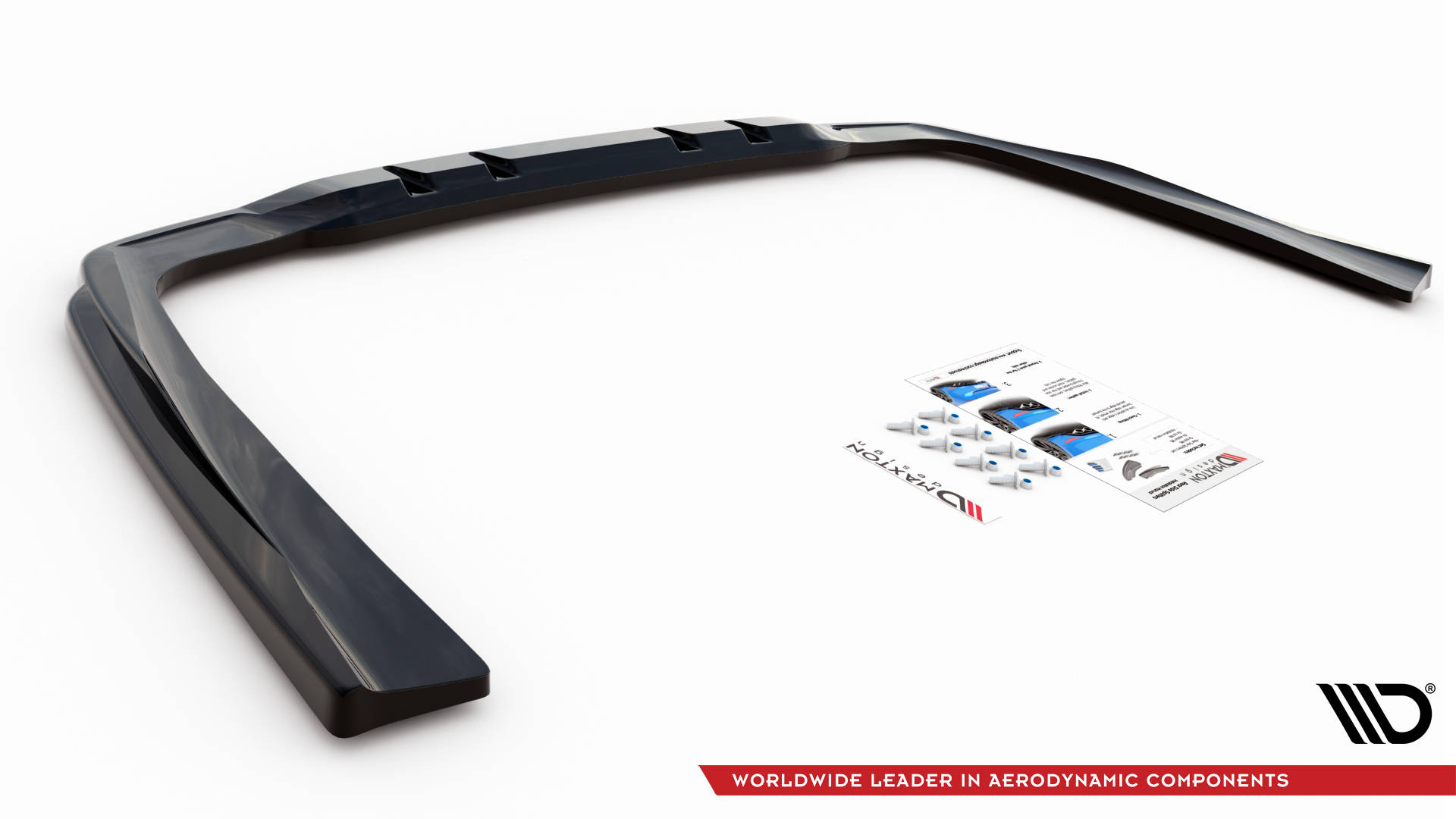 Maxton Design Задний сплиттер (с вертикальными планками) Mercedes-AMG CLS 53 C257 — изображение 6