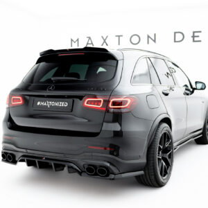 Maxton Design Задний сплиттер (с вертикальными планками) Mercedes-AMG GLC 43 SUV X253 Facelift