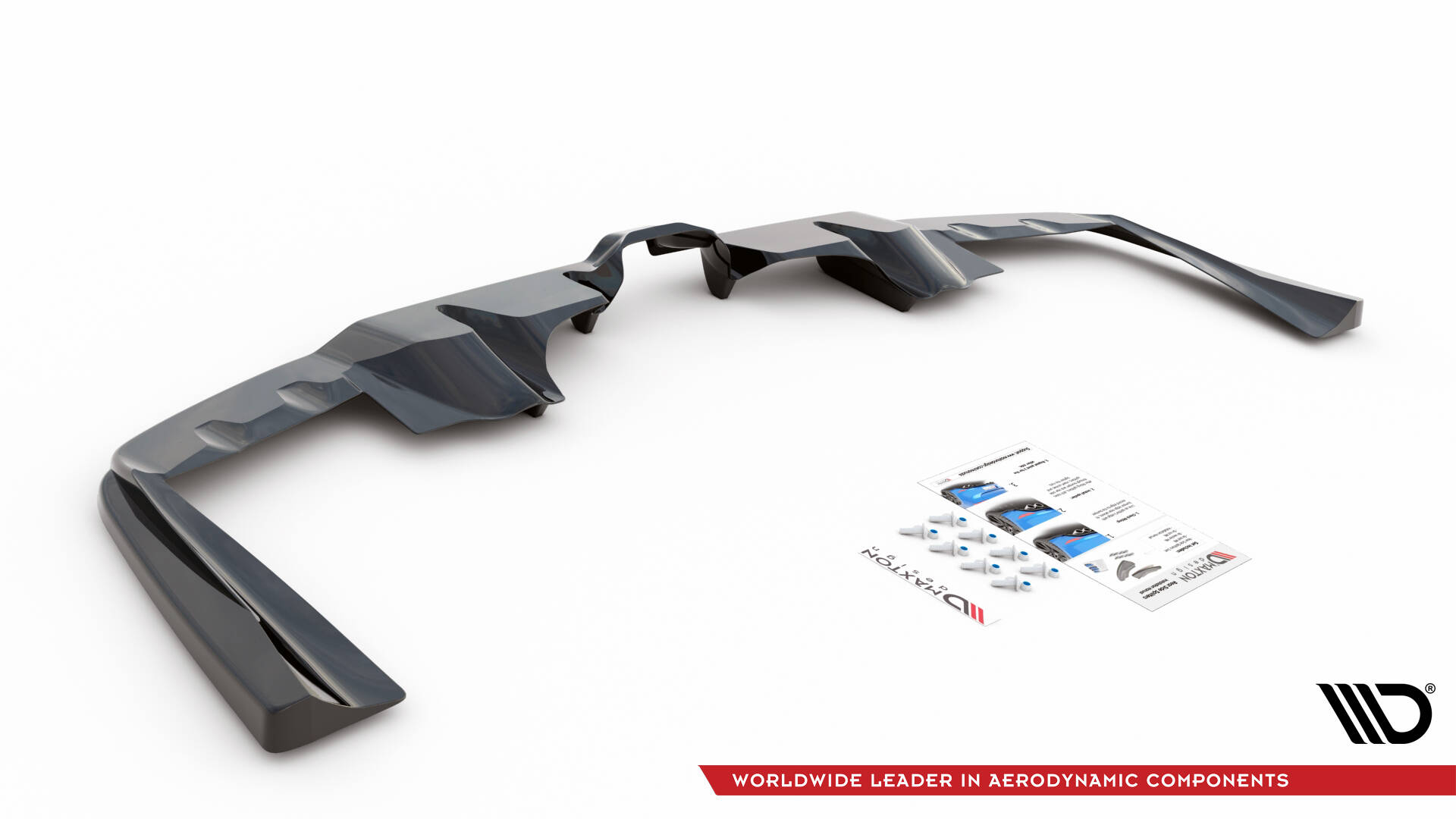 Maxton Design Задний сплиттер (с вертикальными планками) Mercedes-AMG GLE 53 Coupe C167 / C167 Facelift — изображение 4