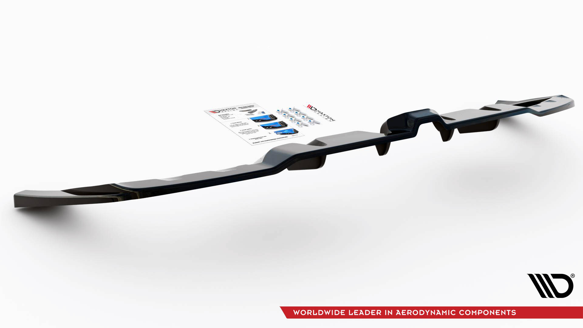 Maxton Design Задний сплиттер (с вертикальными планками) Mercedes-AMG GLE 53 Coupe C167 / C167 Facelift — изображение 3