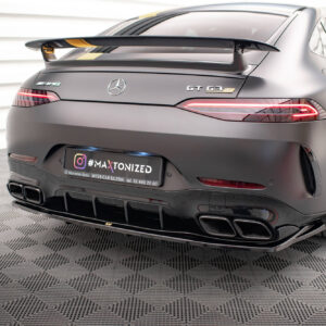 Maxton Design Задний сплиттер (с вертикальными планками) Mercedes-AMG GT 63S 4-дверное купе Aero X290