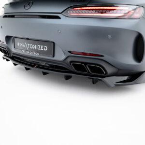 Maxton Design Задний сплиттер (с вертикальными планками) Mercedes-AMG GT C C190 Facelift