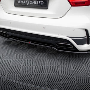 Maxton Design Задний сплиттер (с вертикальными планками) Mercedes-Benz A45 AMG W176